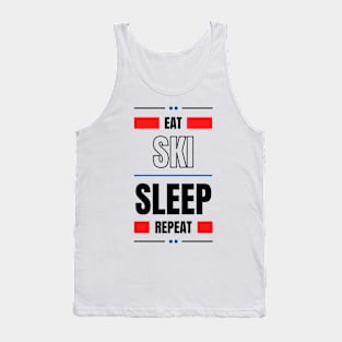 Eat Sleep Ski Repeat Tank Top